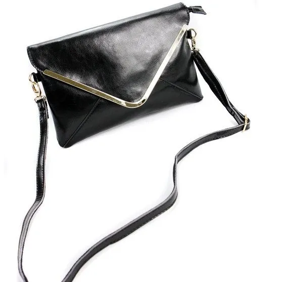 Enveloppe Clutch Purse for Women with Gold Metal Lining