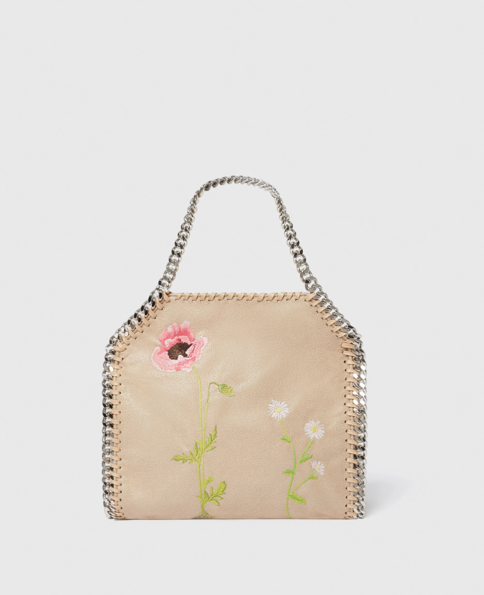 Falabella Floral Embroidered Mini Tote