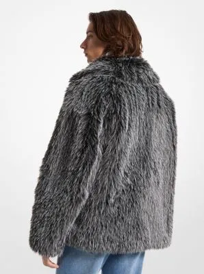 Faux Fur Peacoat