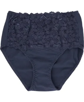 Favourites Lace Full Brief in Peacoat Navy | Postie