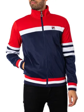 Fila Courto MK2 Track Jacket - Peacoat/Chinese Red/White