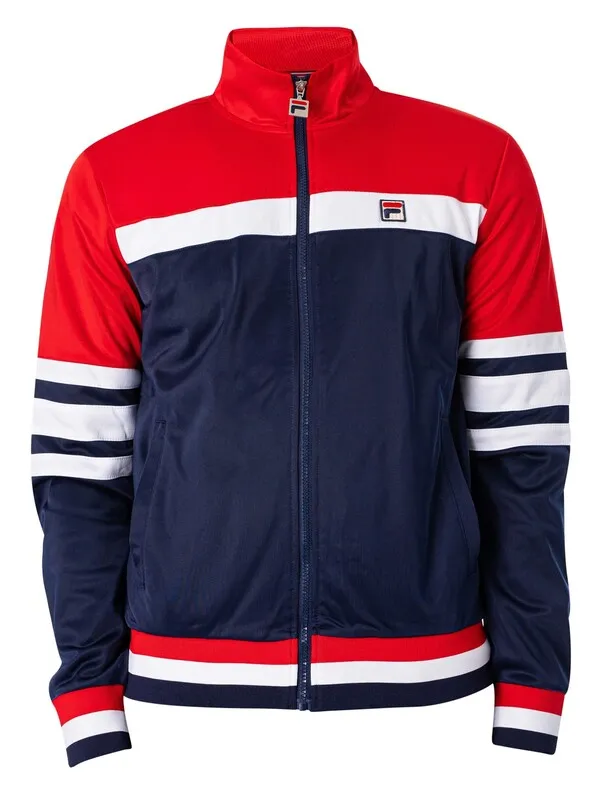 Fila Courto MK2 Track Jacket - Peacoat/Chinese Red/White