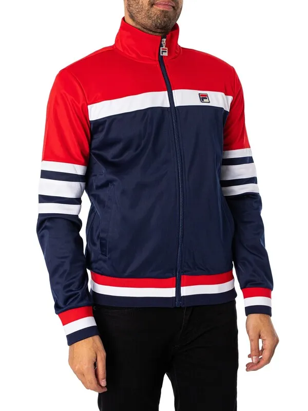 Fila Courto MK2 Track Jacket - Peacoat/Chinese Red/White