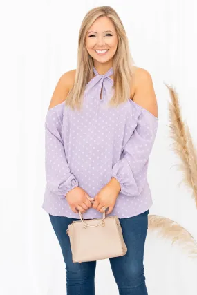 Fun In The City Blouse, Lilac