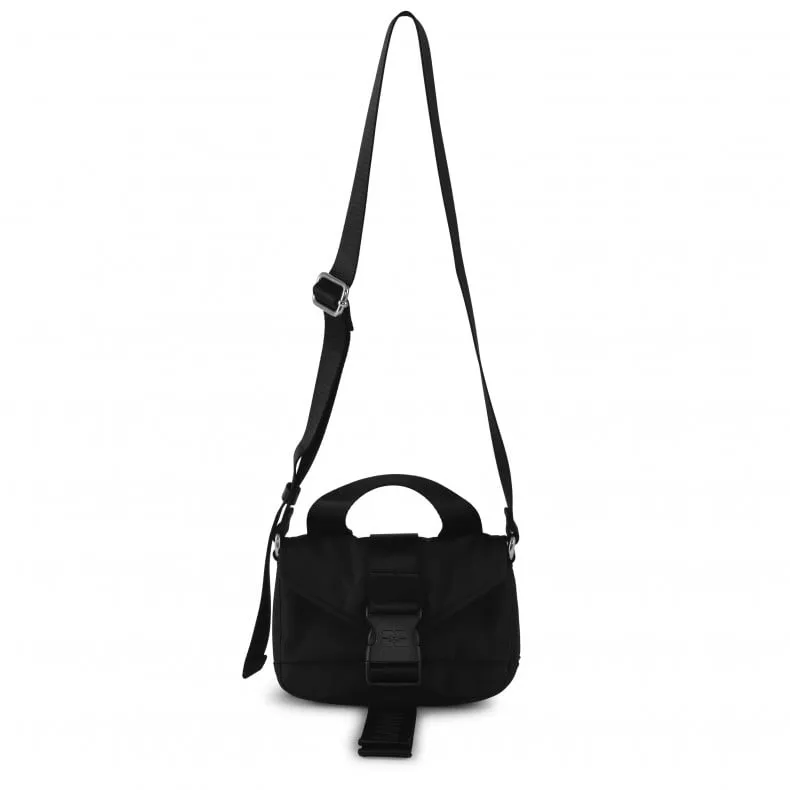 GANNI Recycled Tech Mini Satchel (Black)