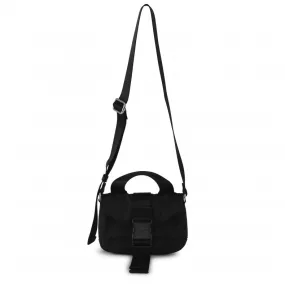 GANNI Recycled Tech Mini Satchel (Black)