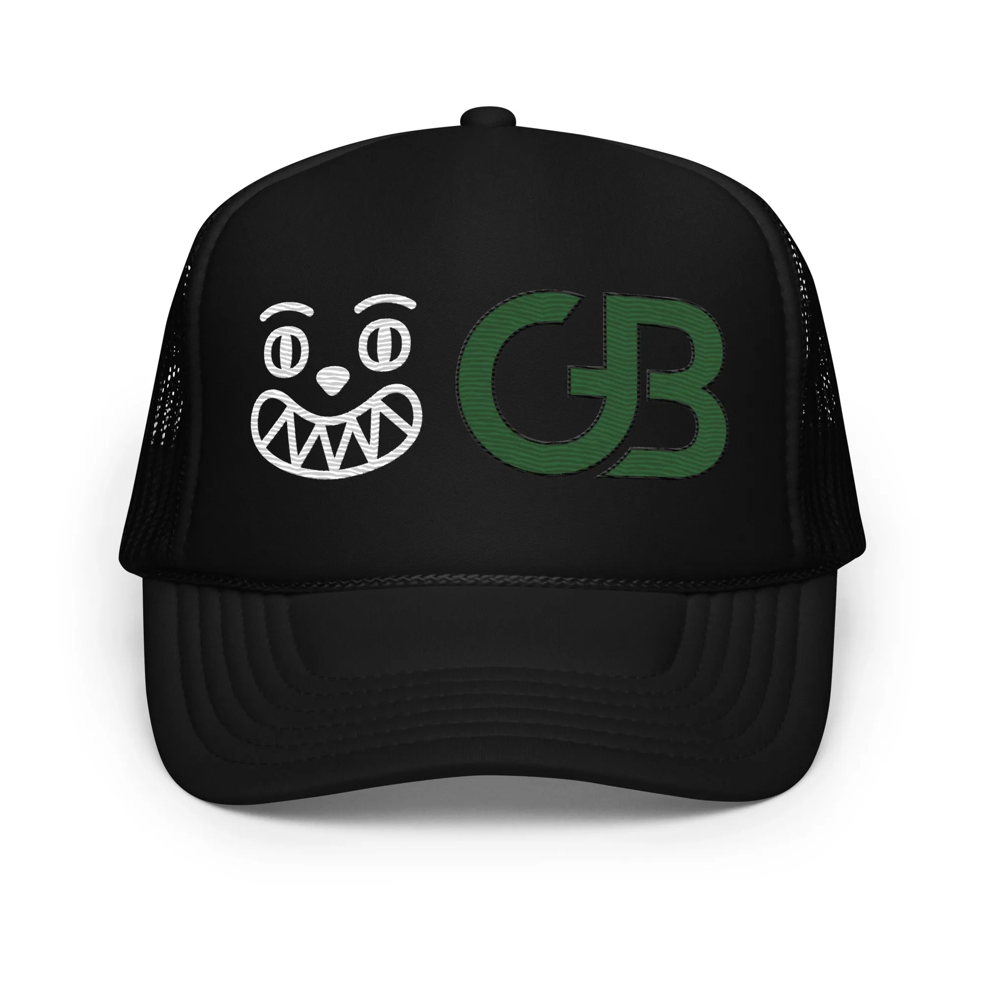 Gerald Black Foam Trucker Hat GRN