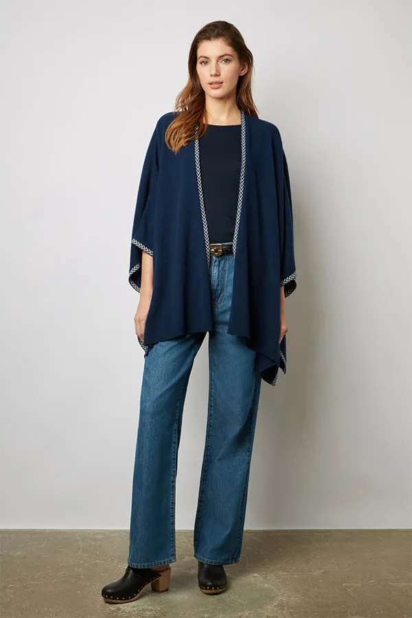 Gerard Darel LANDA HERRINGBONE PONCHO