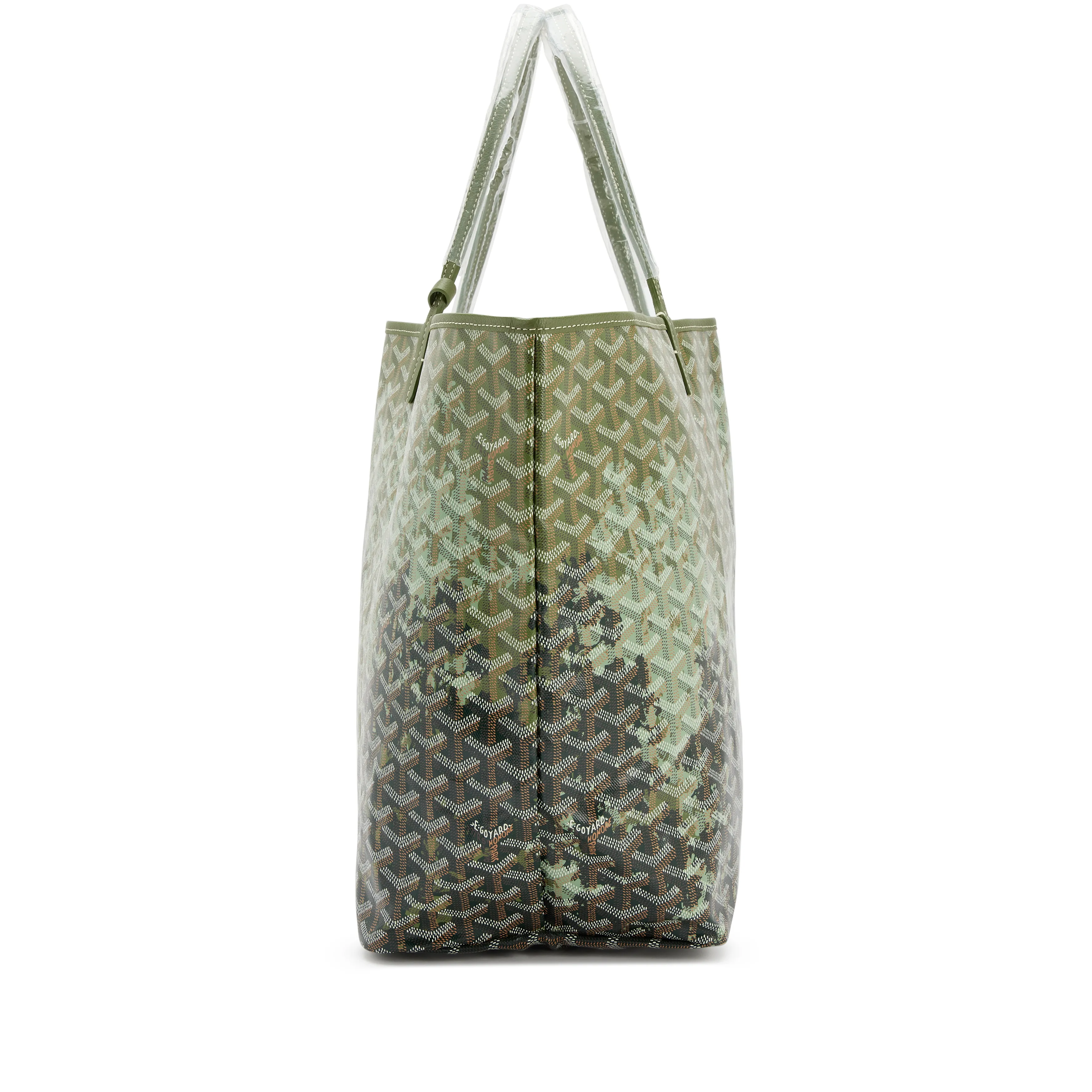 Goyard Canopee Green Goyardine Canvas and Chevroches Calfskin Saint Louis GM Tote, 2023