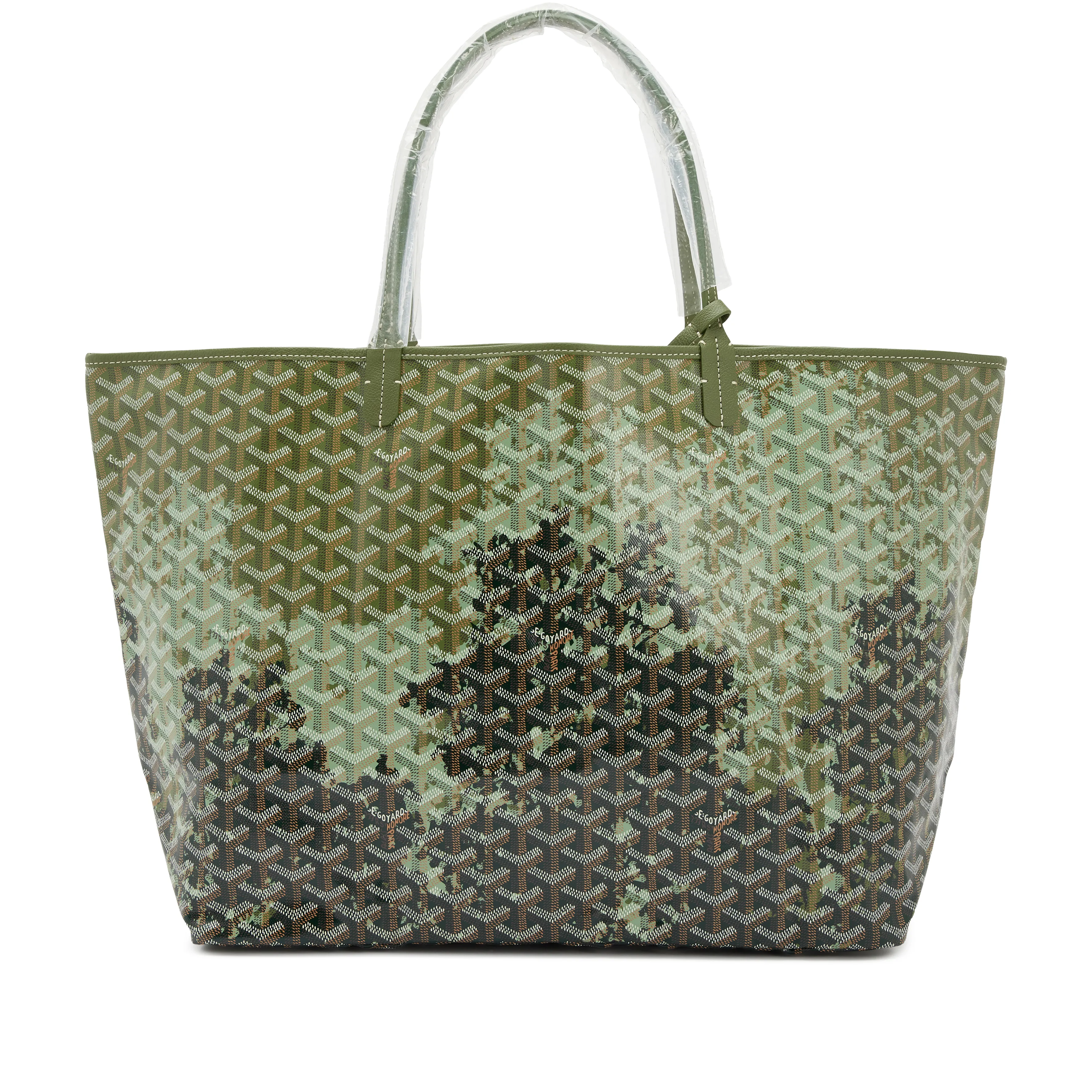 Goyard Canopee Green Goyardine Canvas and Chevroches Calfskin Saint Louis GM Tote, 2023