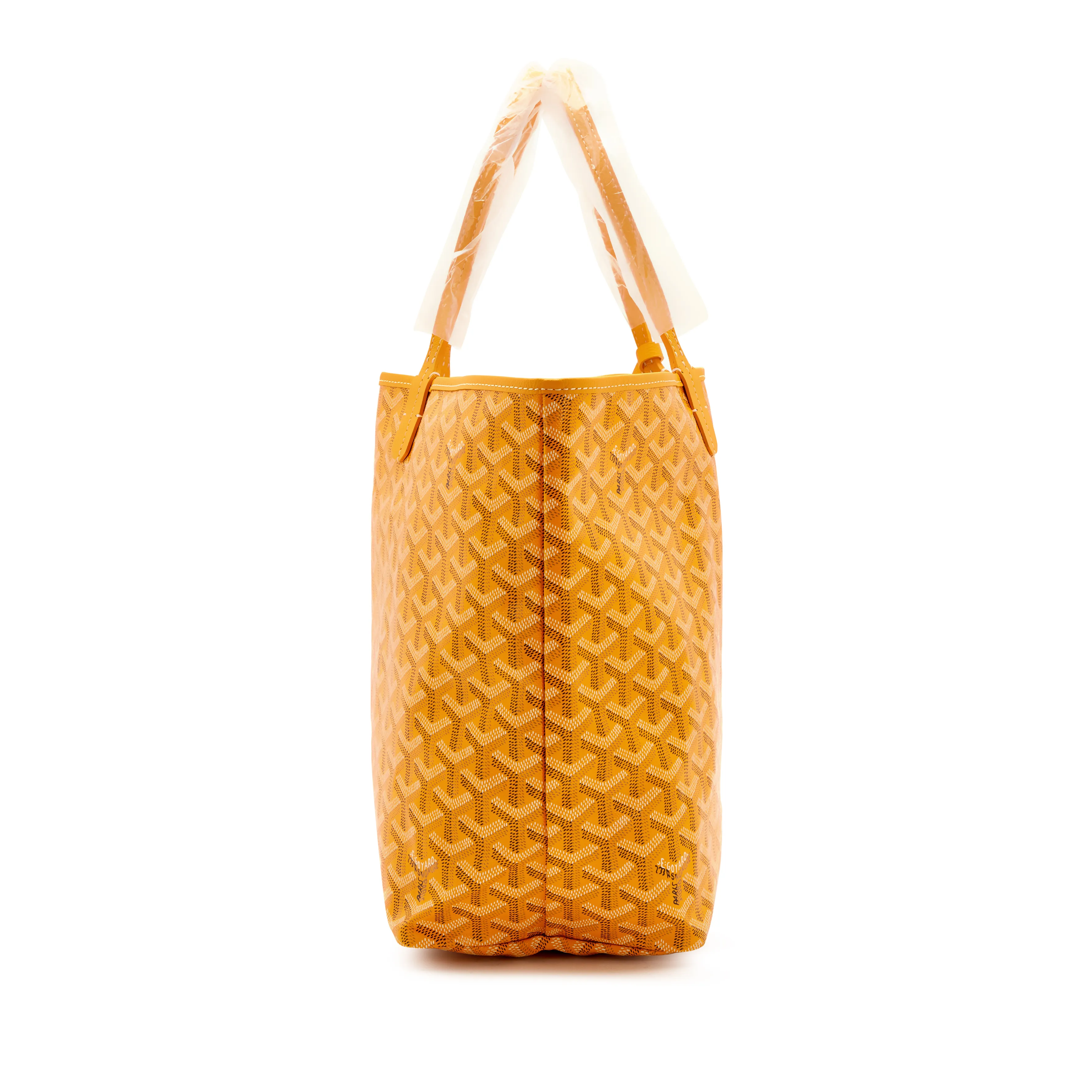 Goyard Yellow Goyardine Canvas & Chevroches Calfskin Saint Louis PM Tote, 2023