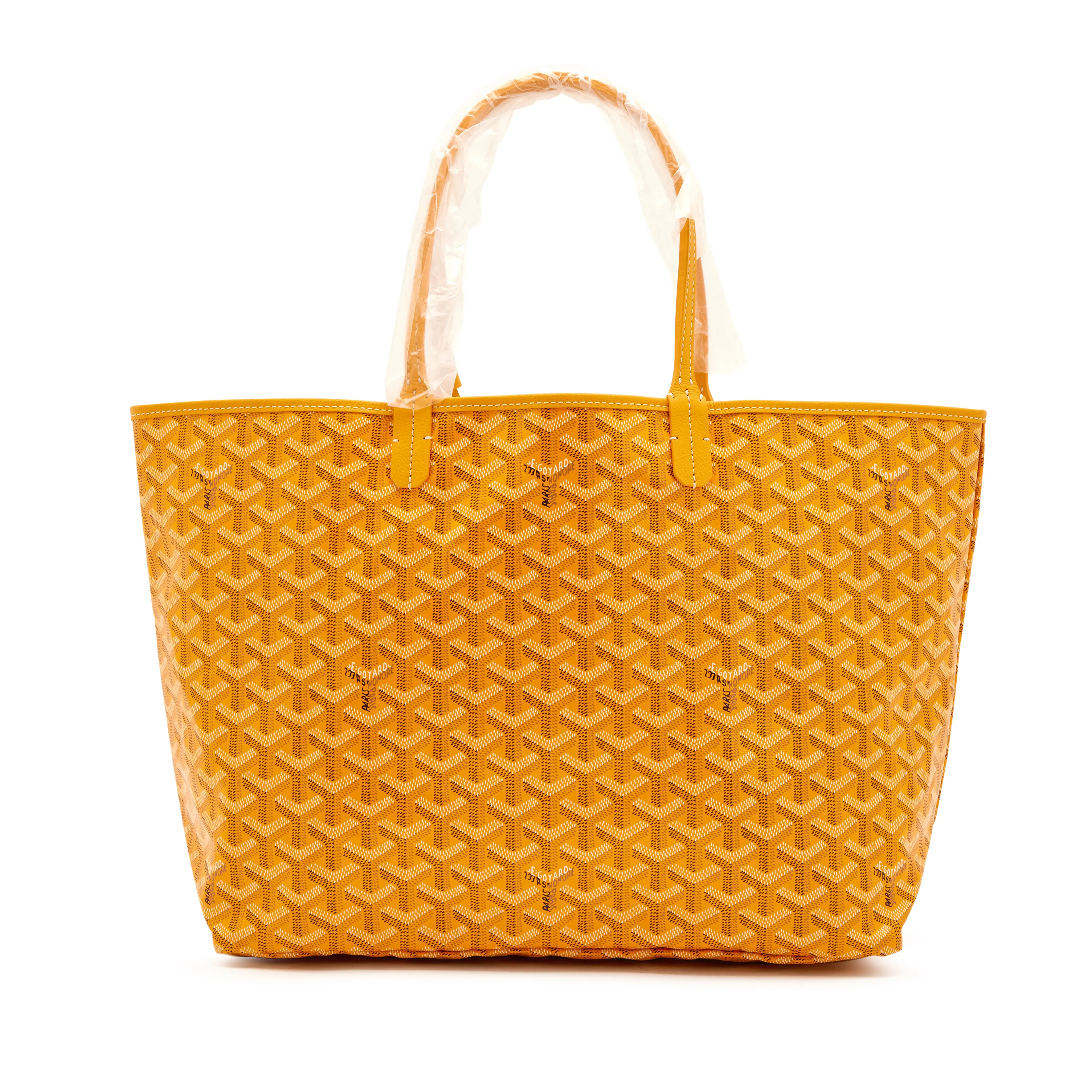 Goyard Yellow Goyardine Canvas & Chevroches Calfskin Saint Louis PM Tote, 2023