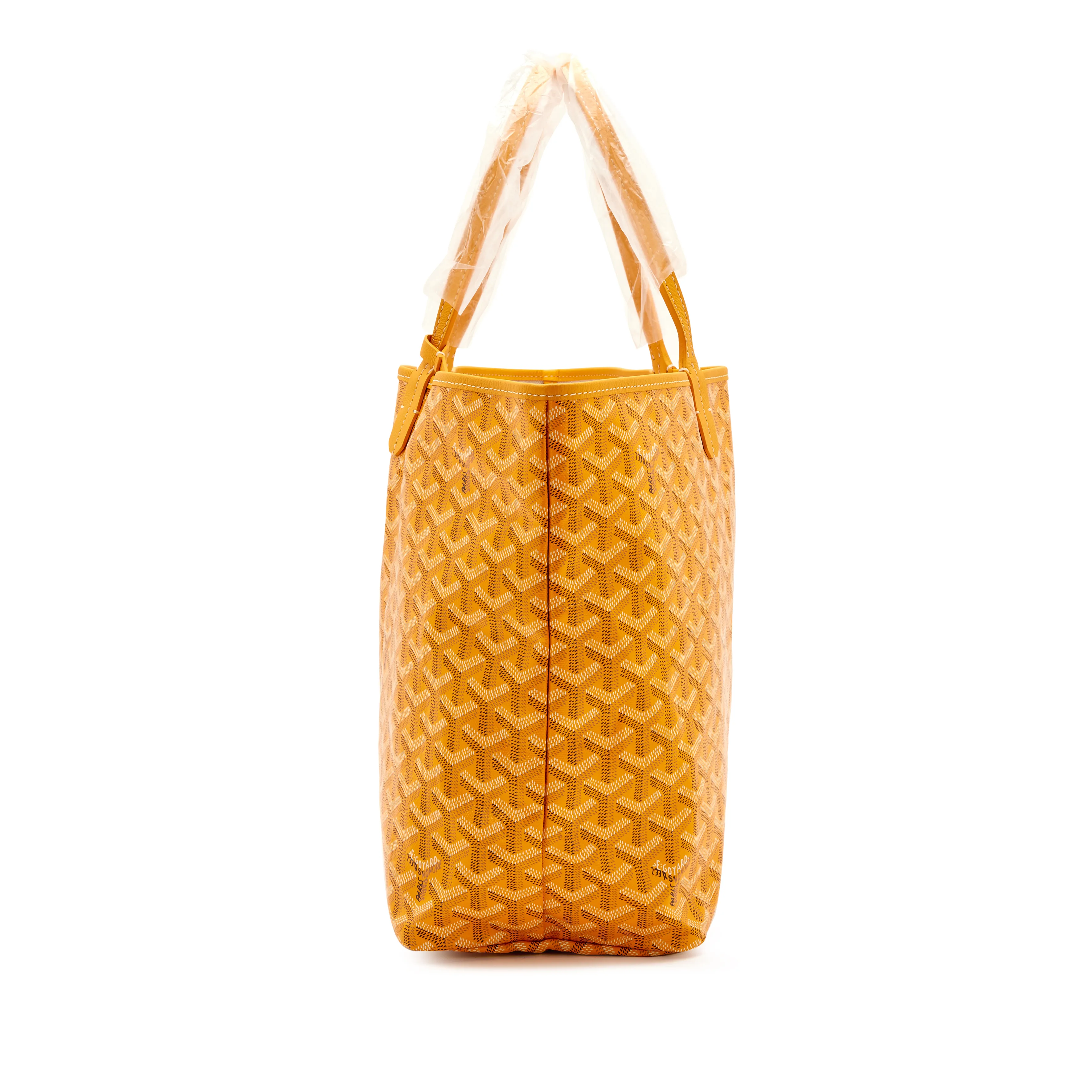 Goyard Yellow Goyardine Canvas & Chevroches Calfskin Saint Louis PM Tote, 2023