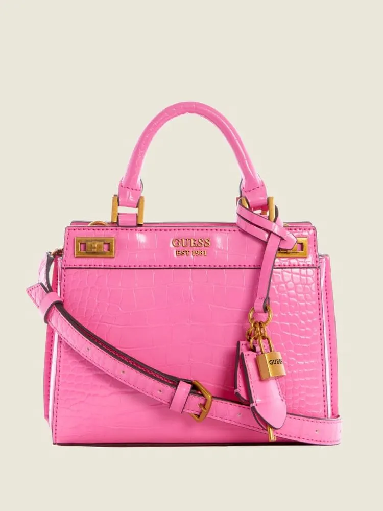 Guess Katie Mini Croc Satchel