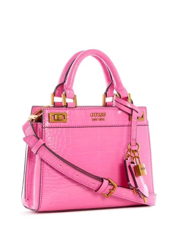 Guess Katie Mini Croc Satchel