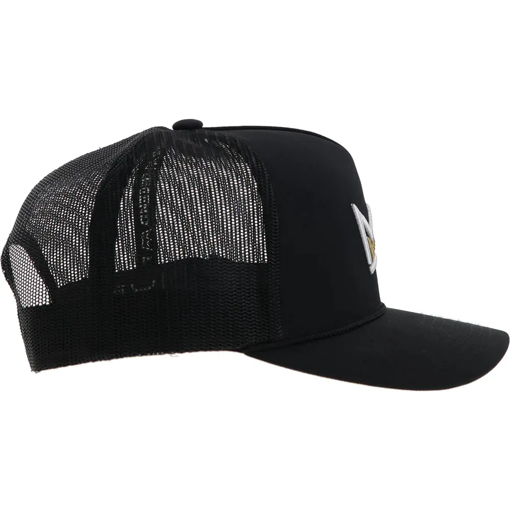 HOOEY SAGE KIMZEY BLACK W/ WHITE & YELLOW LOGO HAT