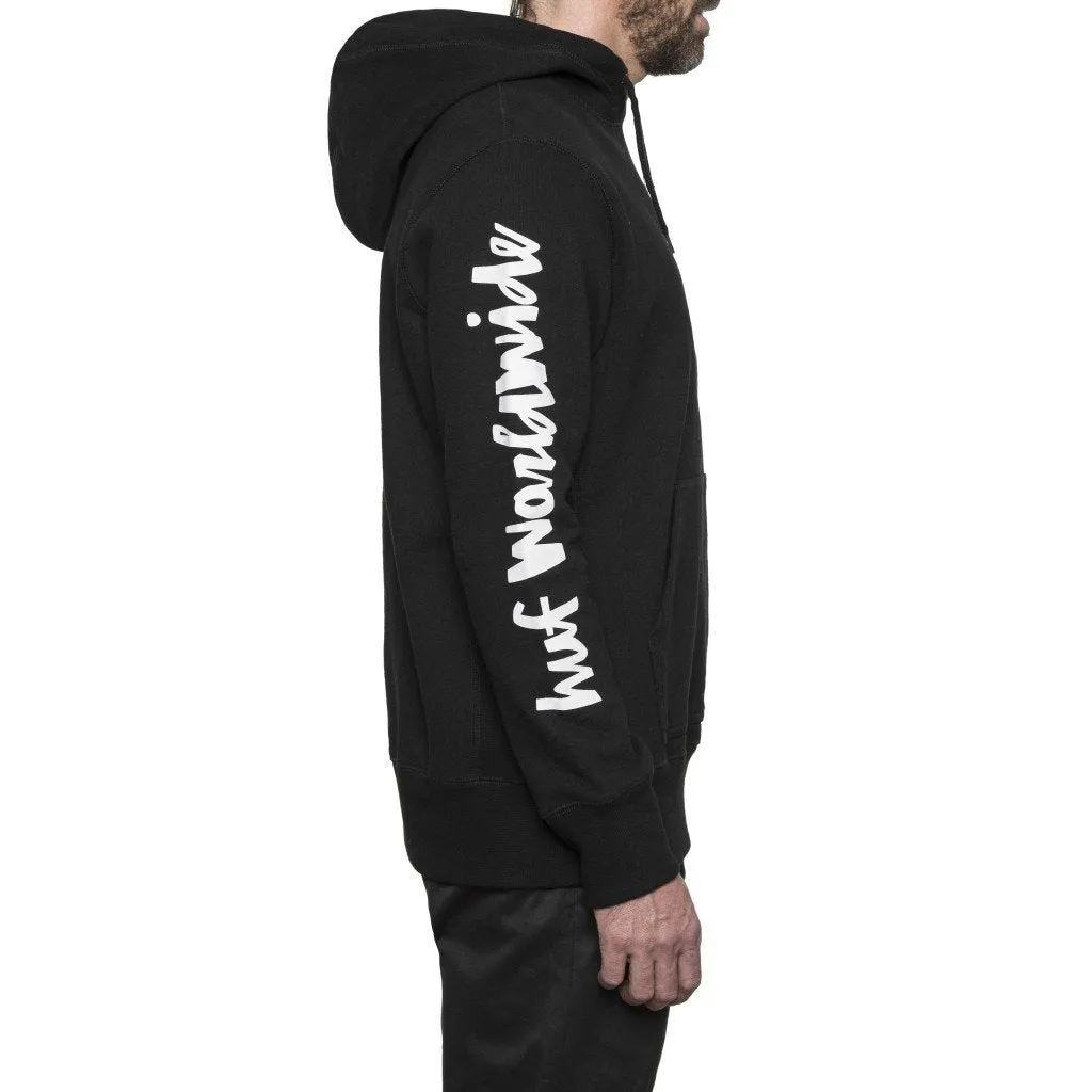 HUF X CHOCOLATE CHUNK WORLDWIDE PULLOVER HOOD // BLACK