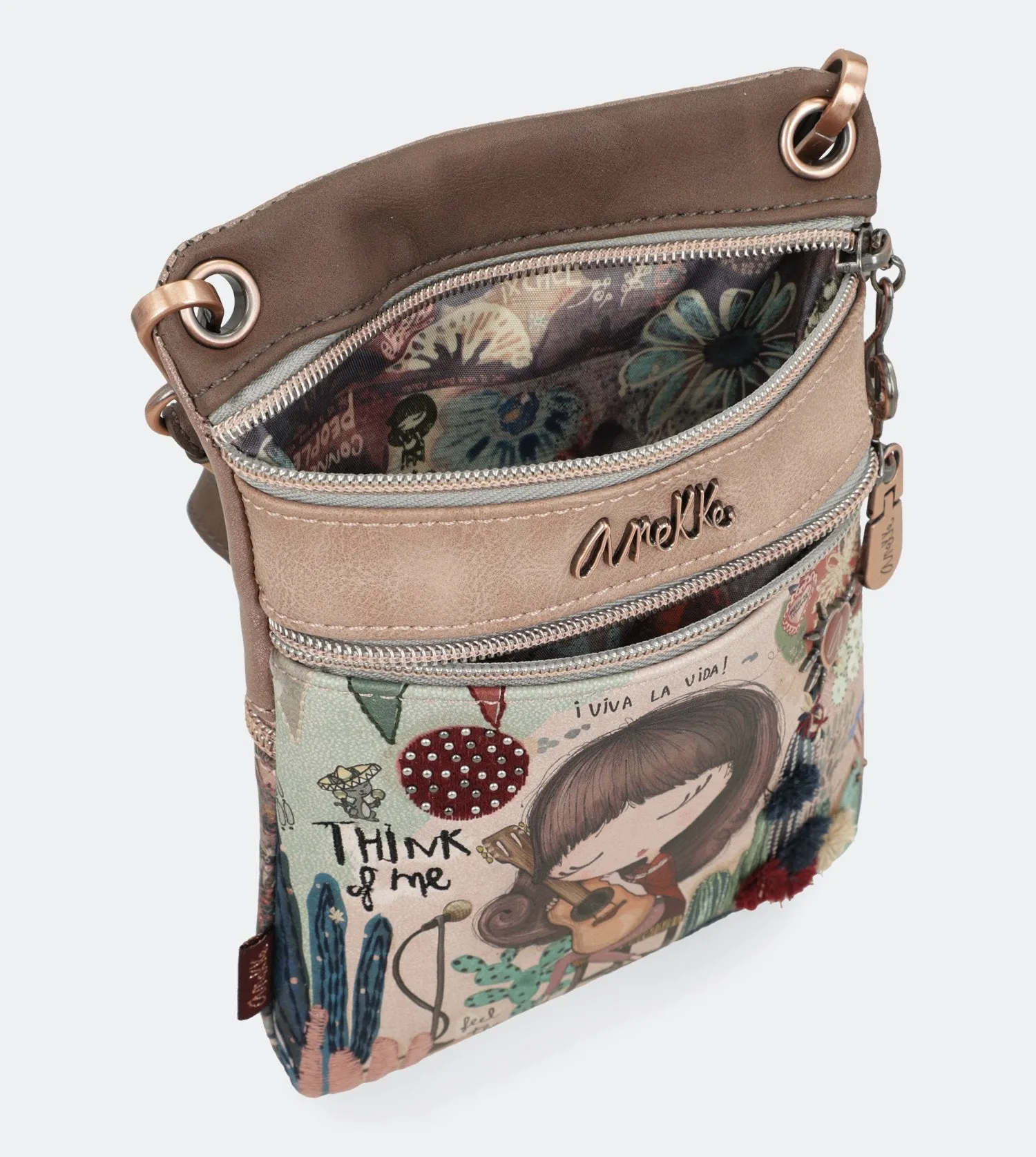 Ixchel Mini crossbody bag with double zip