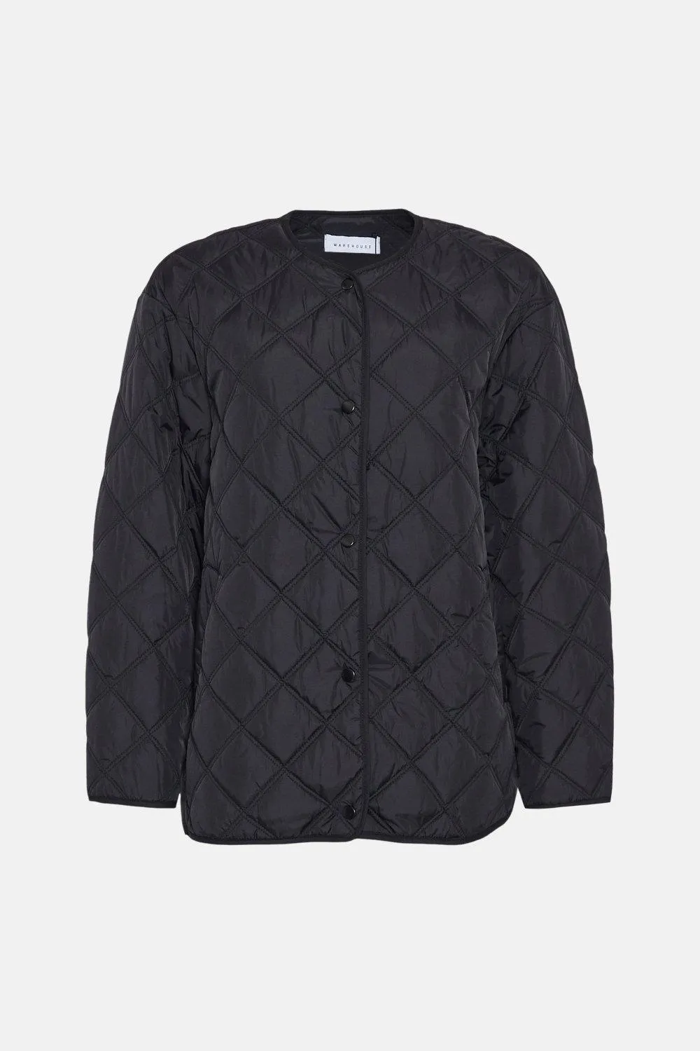 Jackets & Coats | Essential Collarless Liner Jacket | Warehouse