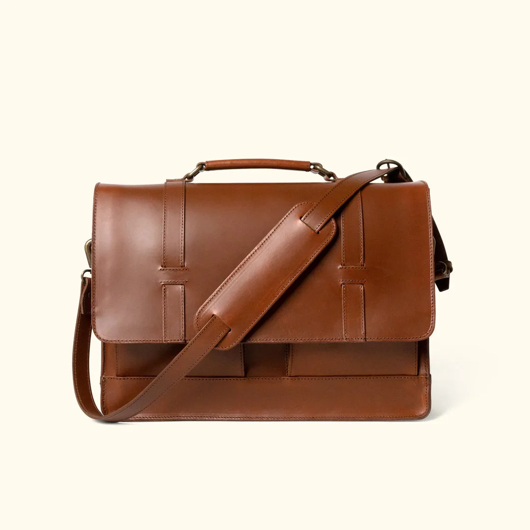 Jefferson Messenger Bag | Mahogany