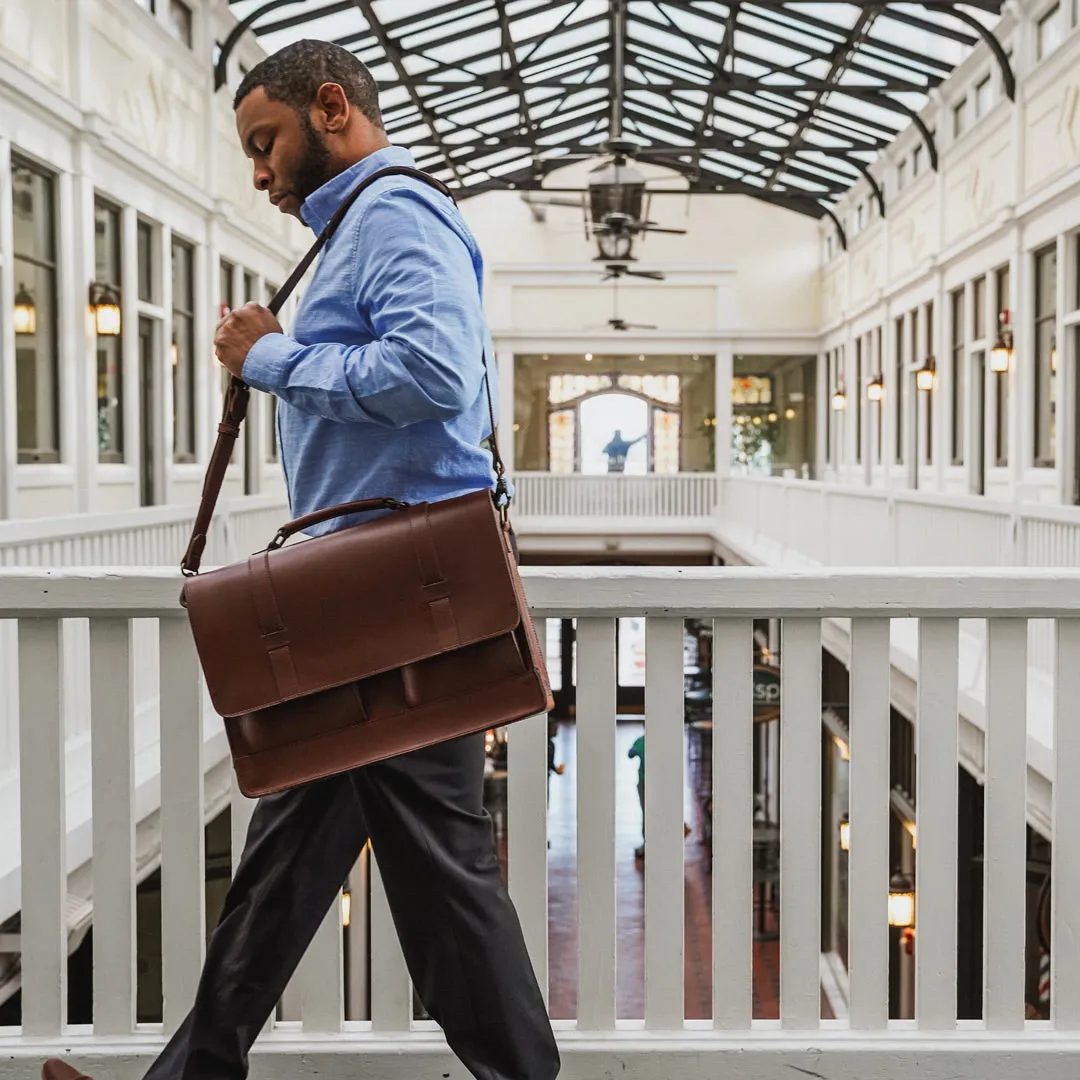 Jefferson Messenger Bag | Mahogany