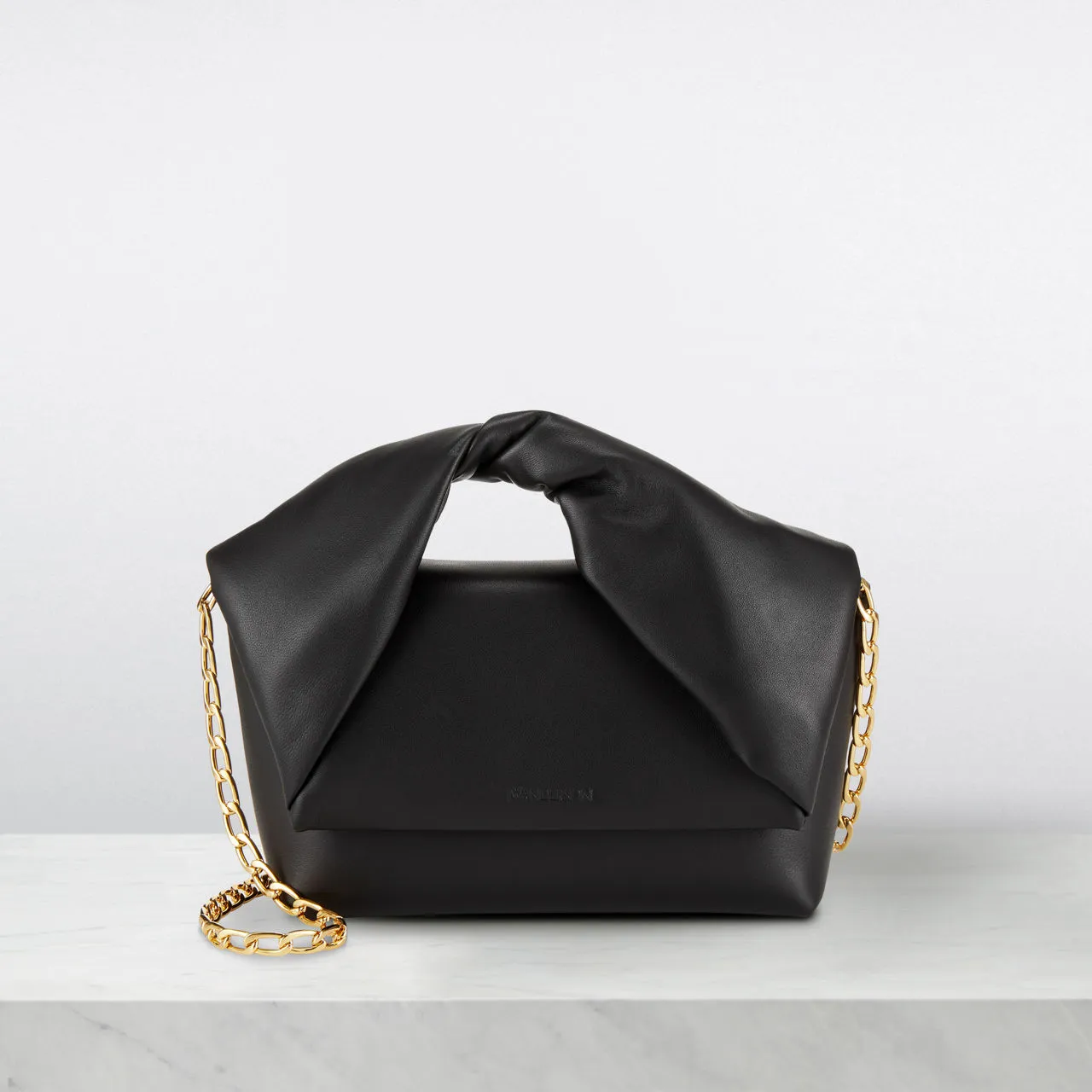 JW ANDERSON Twister Midi Clutch Bag - Black