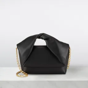 JW ANDERSON Twister Midi Clutch Bag - Black