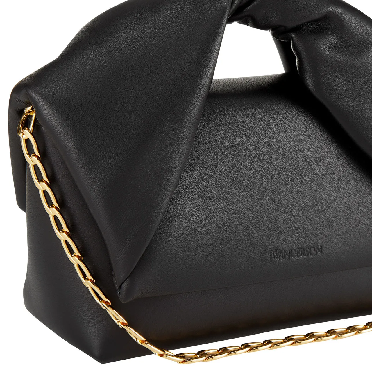 JW ANDERSON Twister Midi Clutch Bag - Black