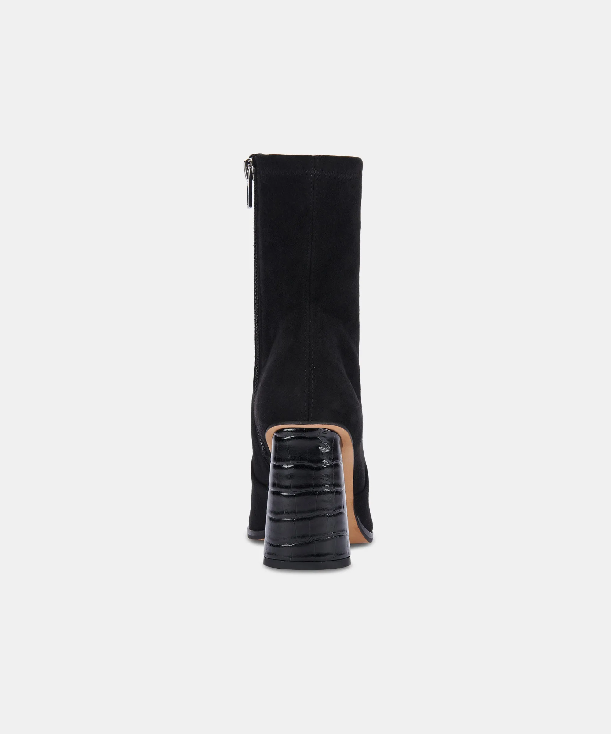 Kelsey DiPrima's PETYA BOOTIES IN BLACK STELLA SUEDE - re:vita