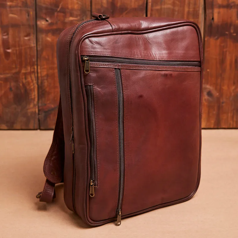 Kingsley Heath Messenger Backpack Tan