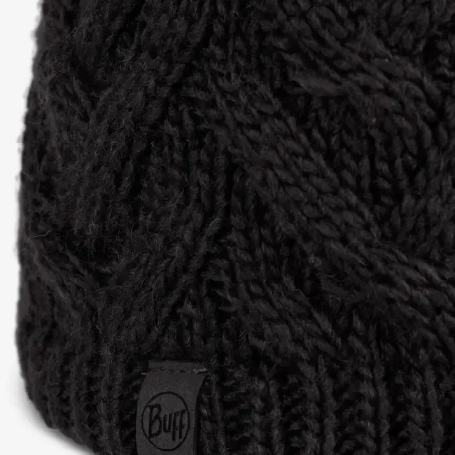 Knitted & Fleece Band Beanie - Caryn Graphite