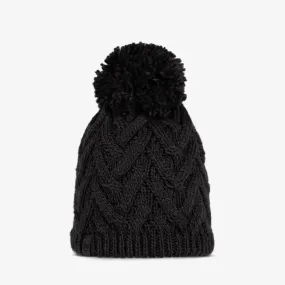 Knitted & Fleece Band Beanie - Caryn Graphite