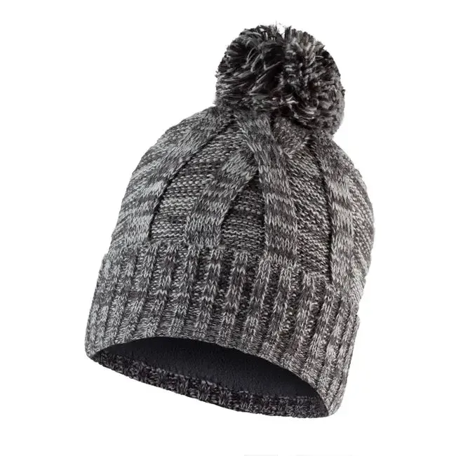 Knitted & Fleece Band Beanie (Kids) - Blein Grey