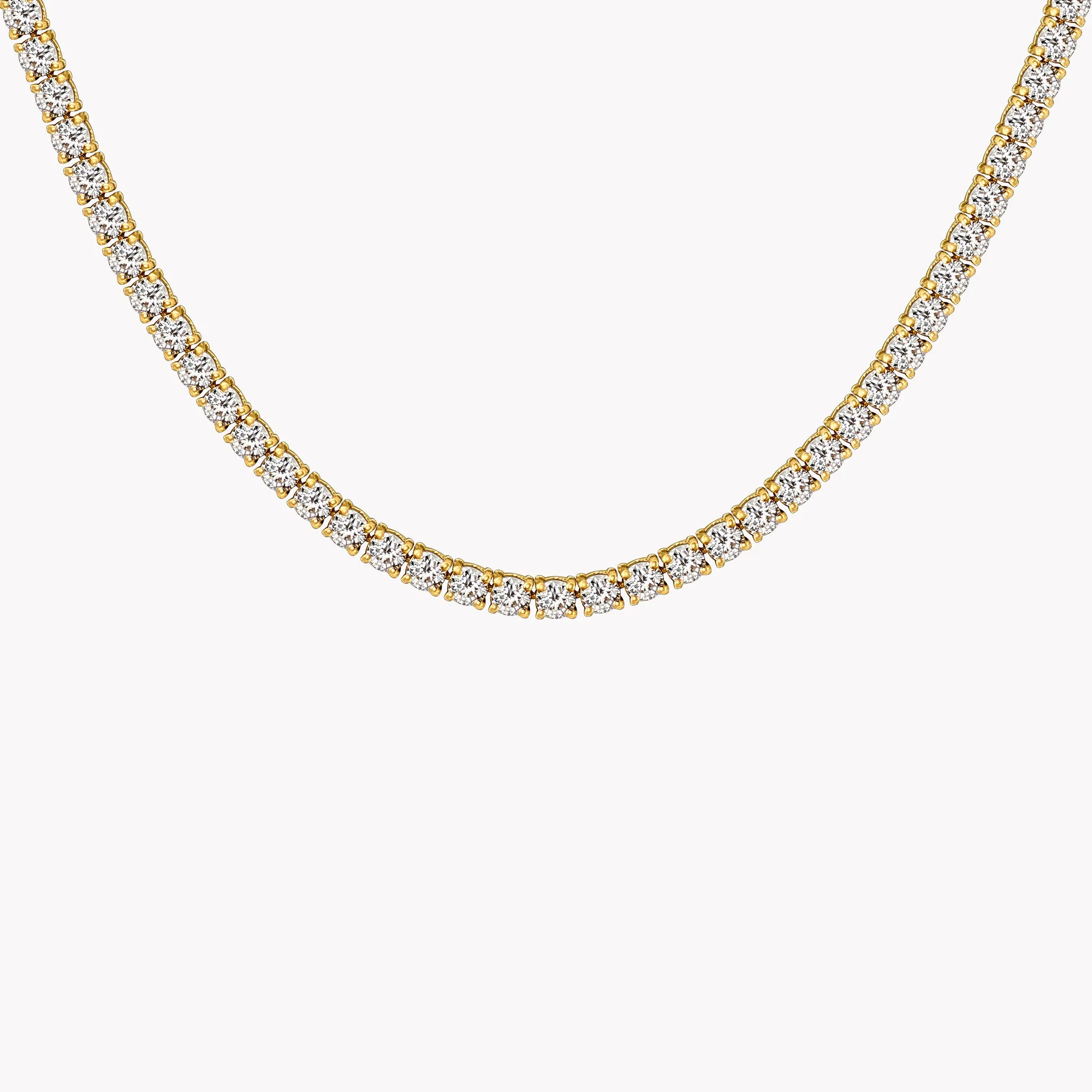 Large Diamond Tennis Necklace