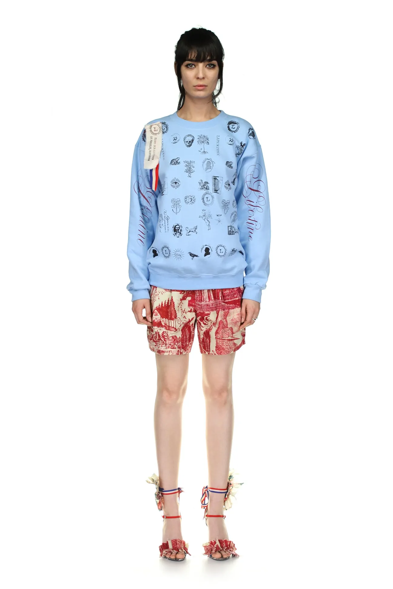 Libertine Stamps Pullover Sweatshirt