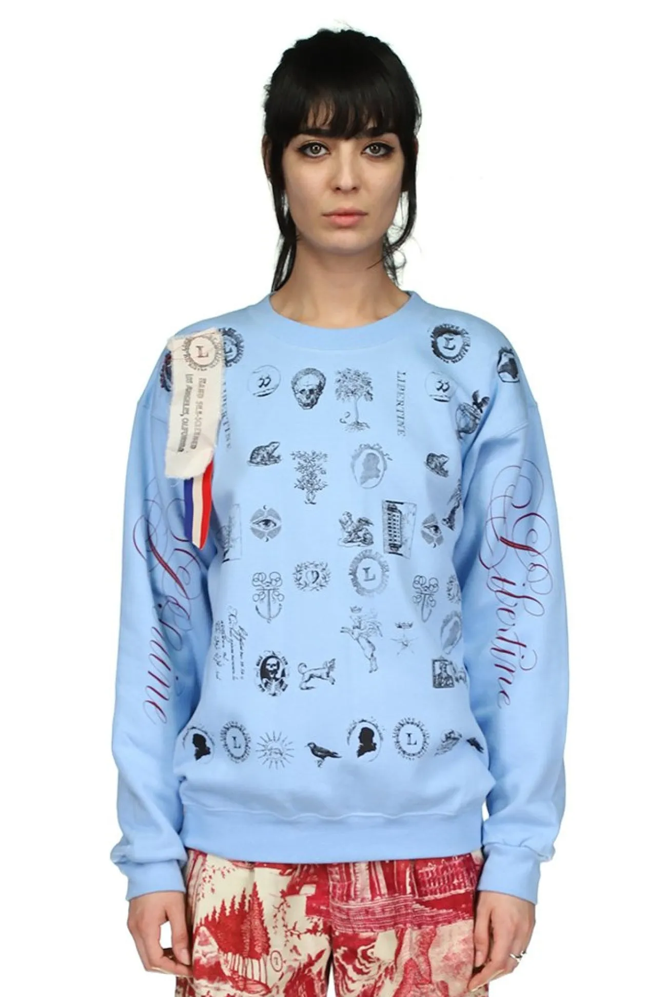 Libertine Stamps Pullover Sweatshirt