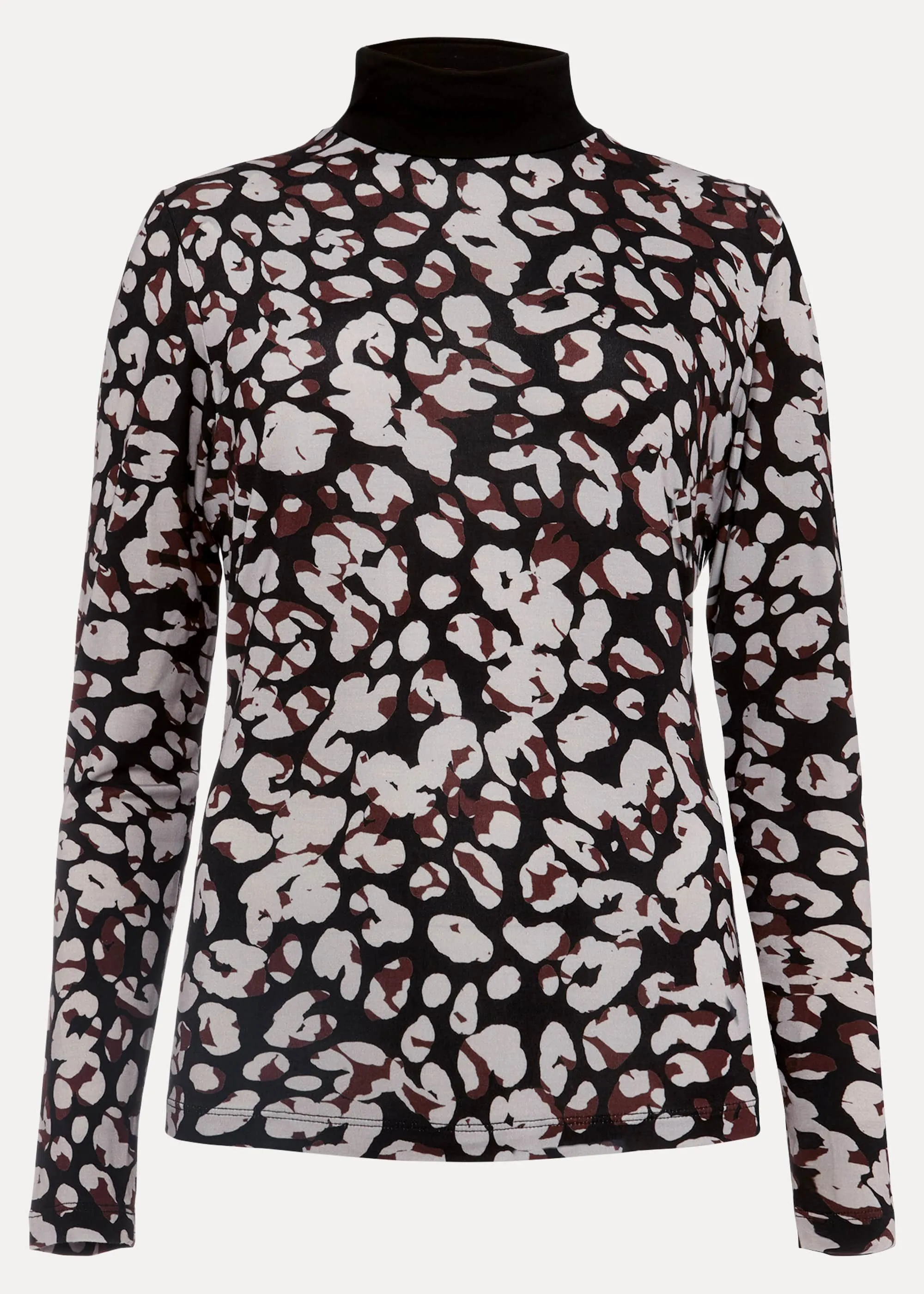 Lina Print Turtleneck Top