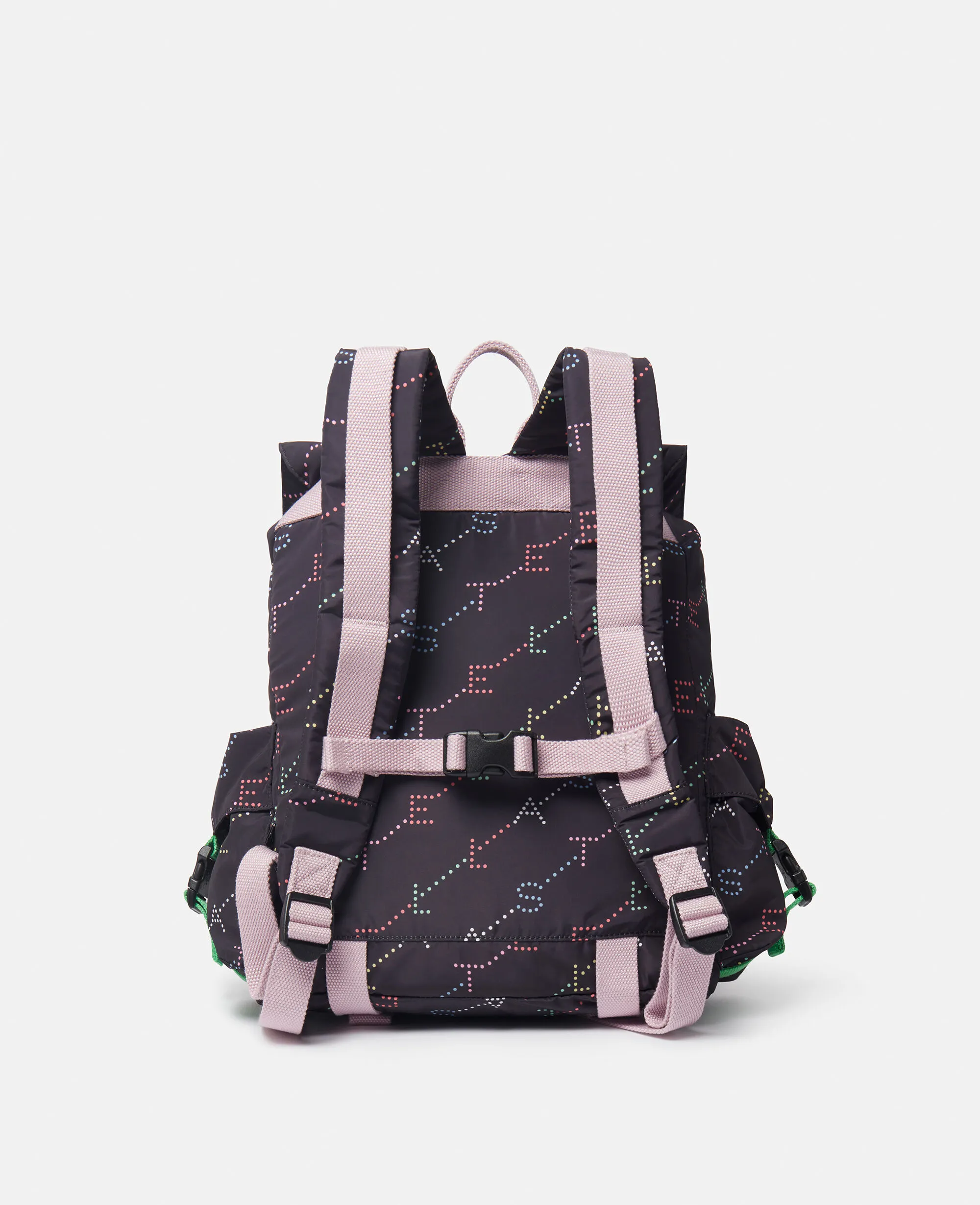 Logo Print Buckle Backpack