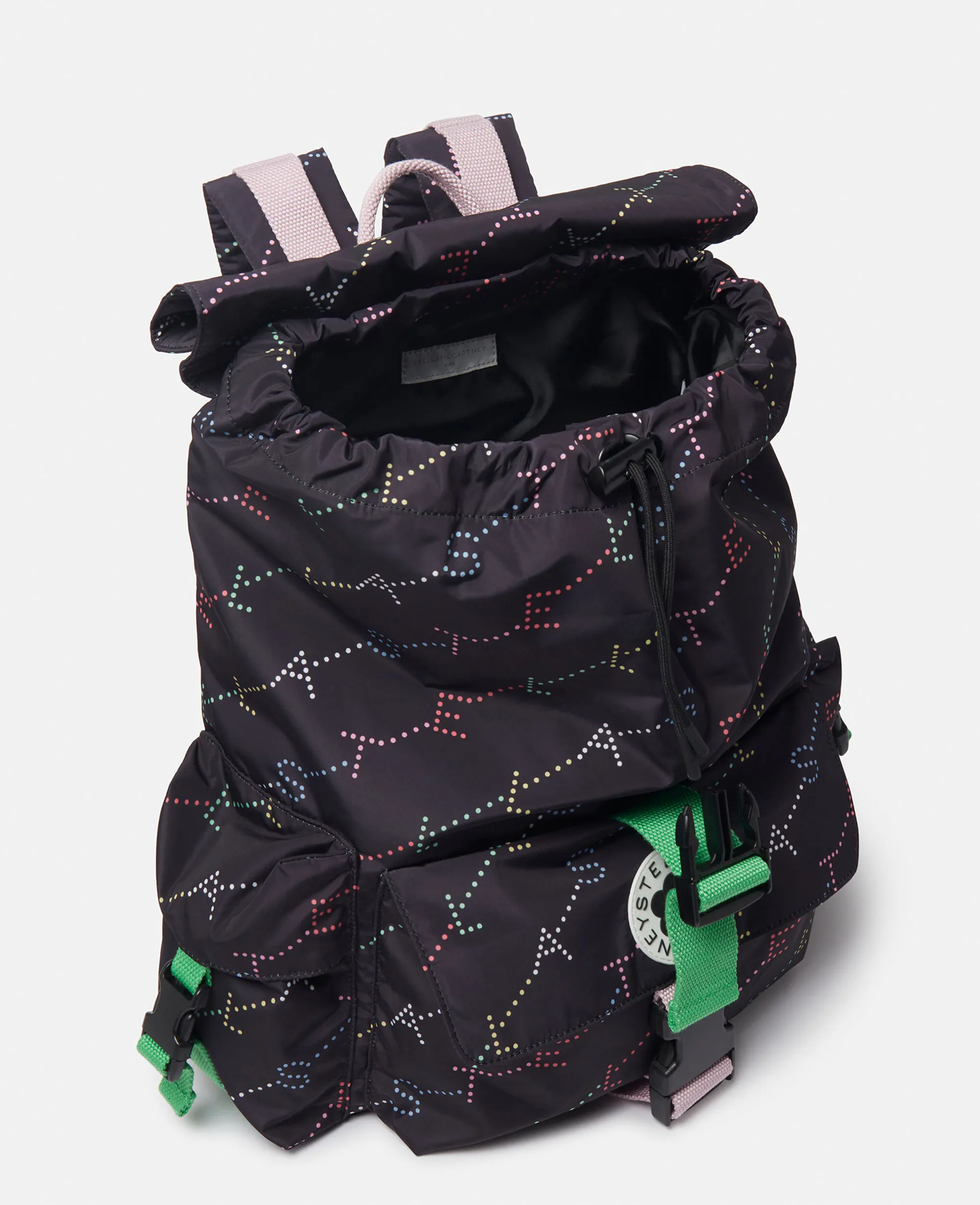 Logo Print Buckle Backpack