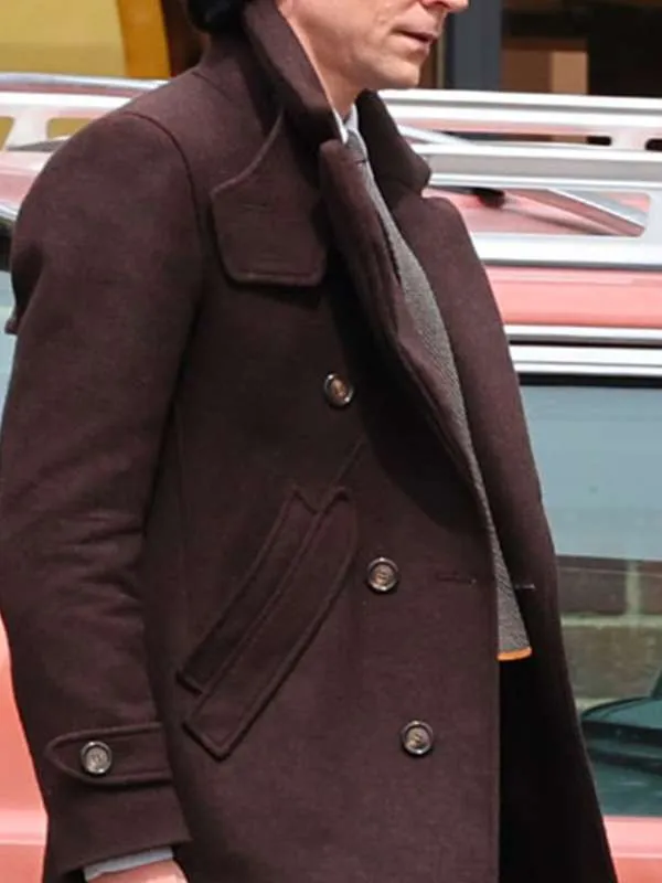 Loki S02 Tom Hiddleston Brown Peacoat