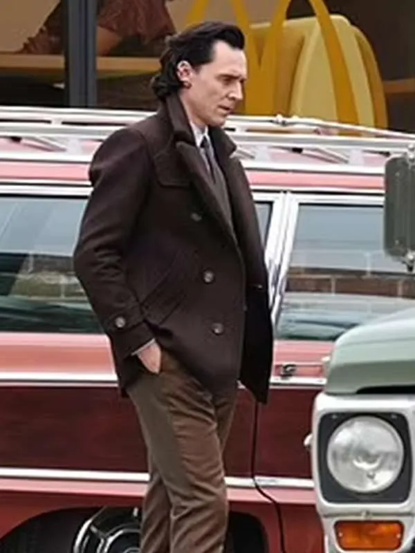 Loki S02 Tom Hiddleston Brown Peacoat