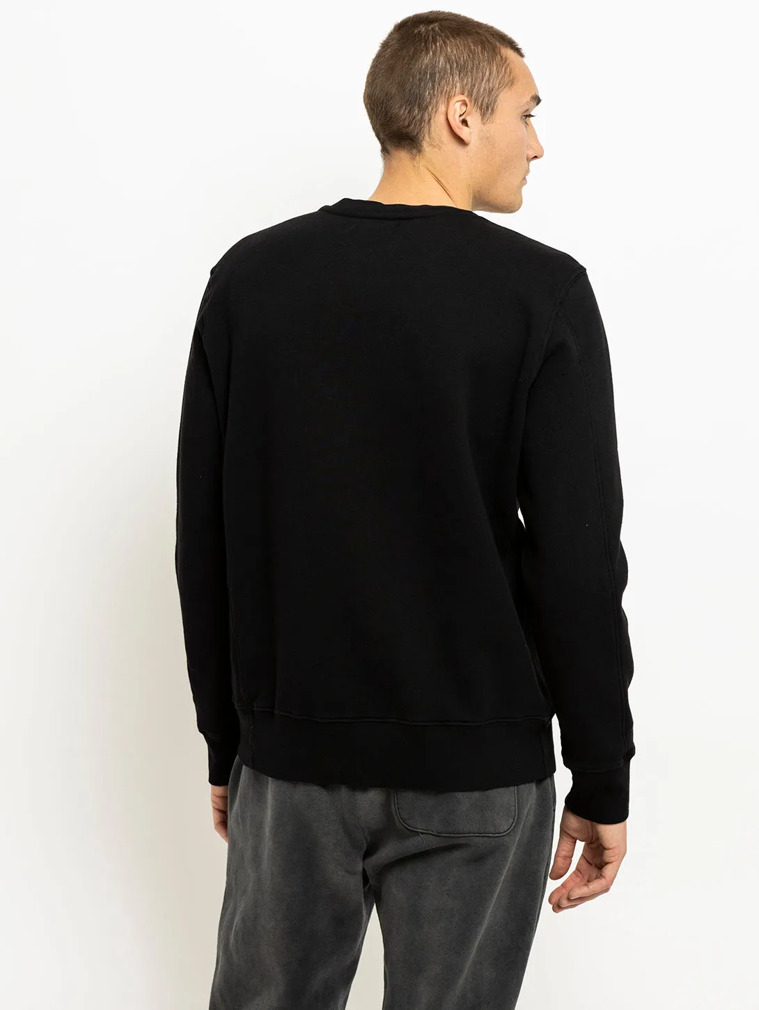 Long Sleeve Duofold Top - Black