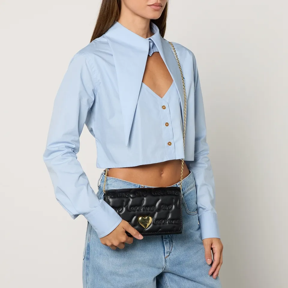 Love Moschino Smart Daily Faux Leather Crossbody Bag