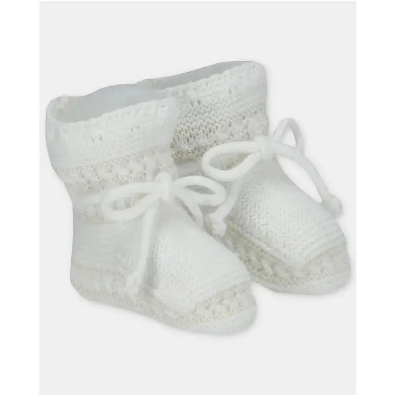 Martin Aranda - Baby Knit Booties Tenerezza, Light Pink