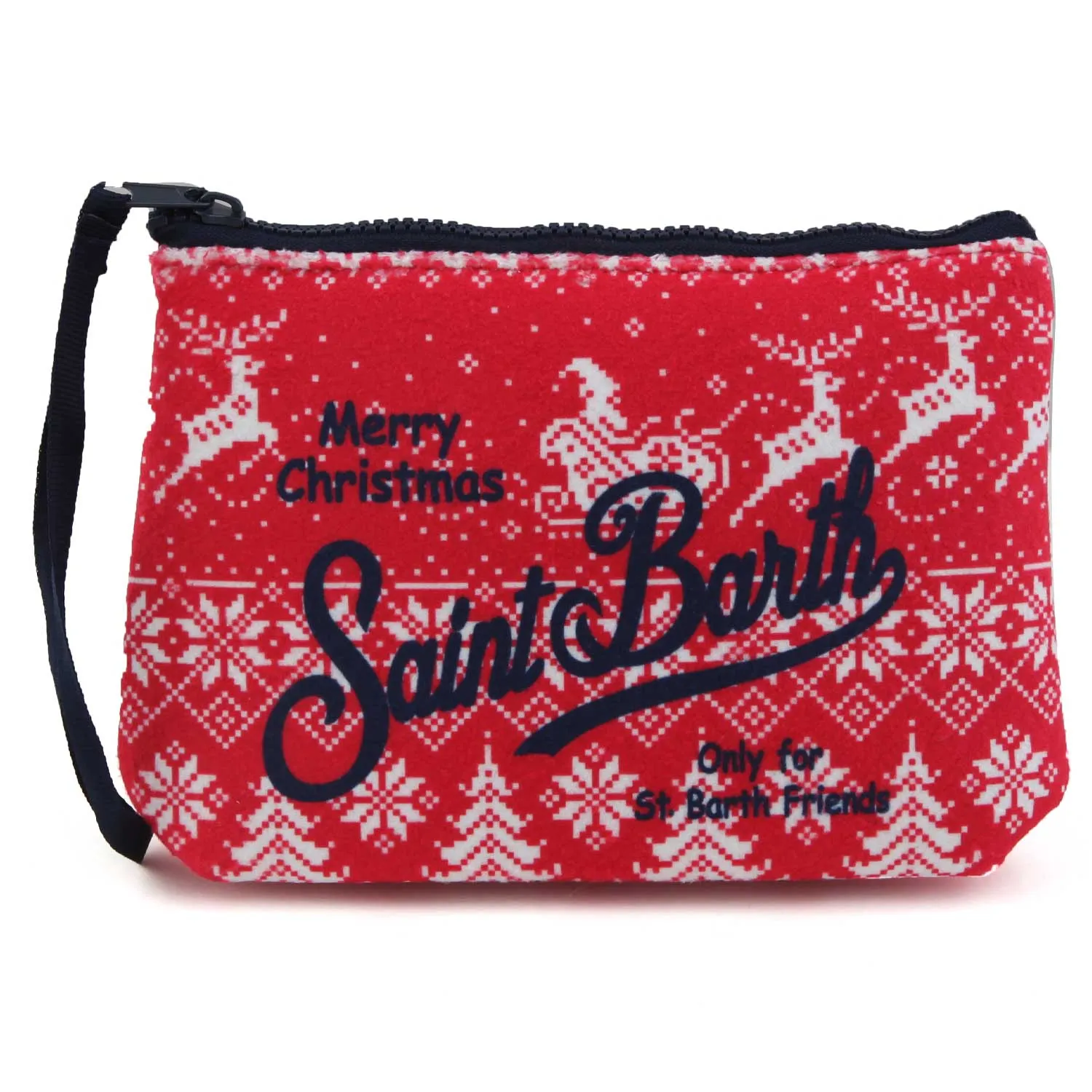 Mc2 Saint Barth Santa Claus Red And White Aline Clutch