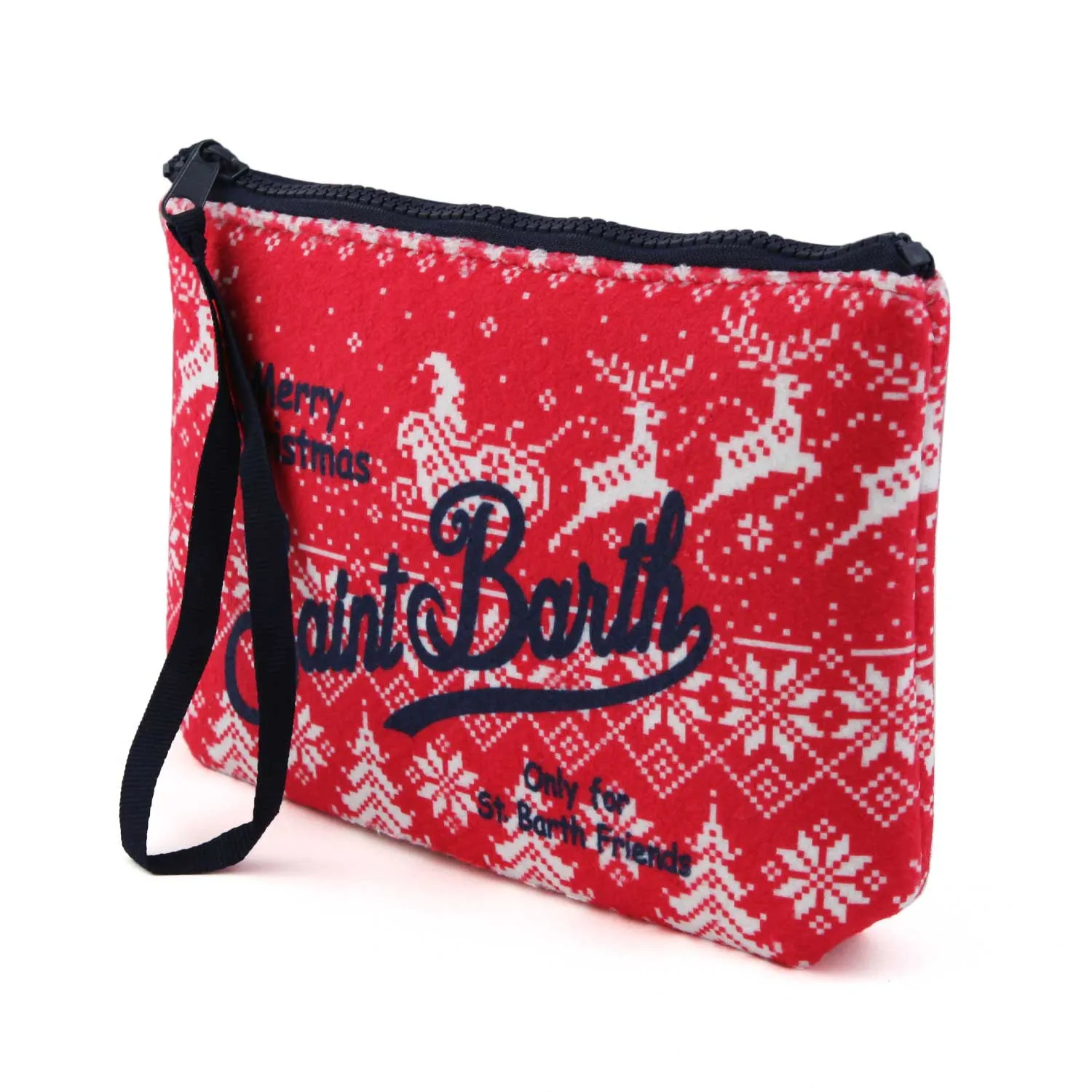 Mc2 Saint Barth Santa Claus Red And White Aline Clutch