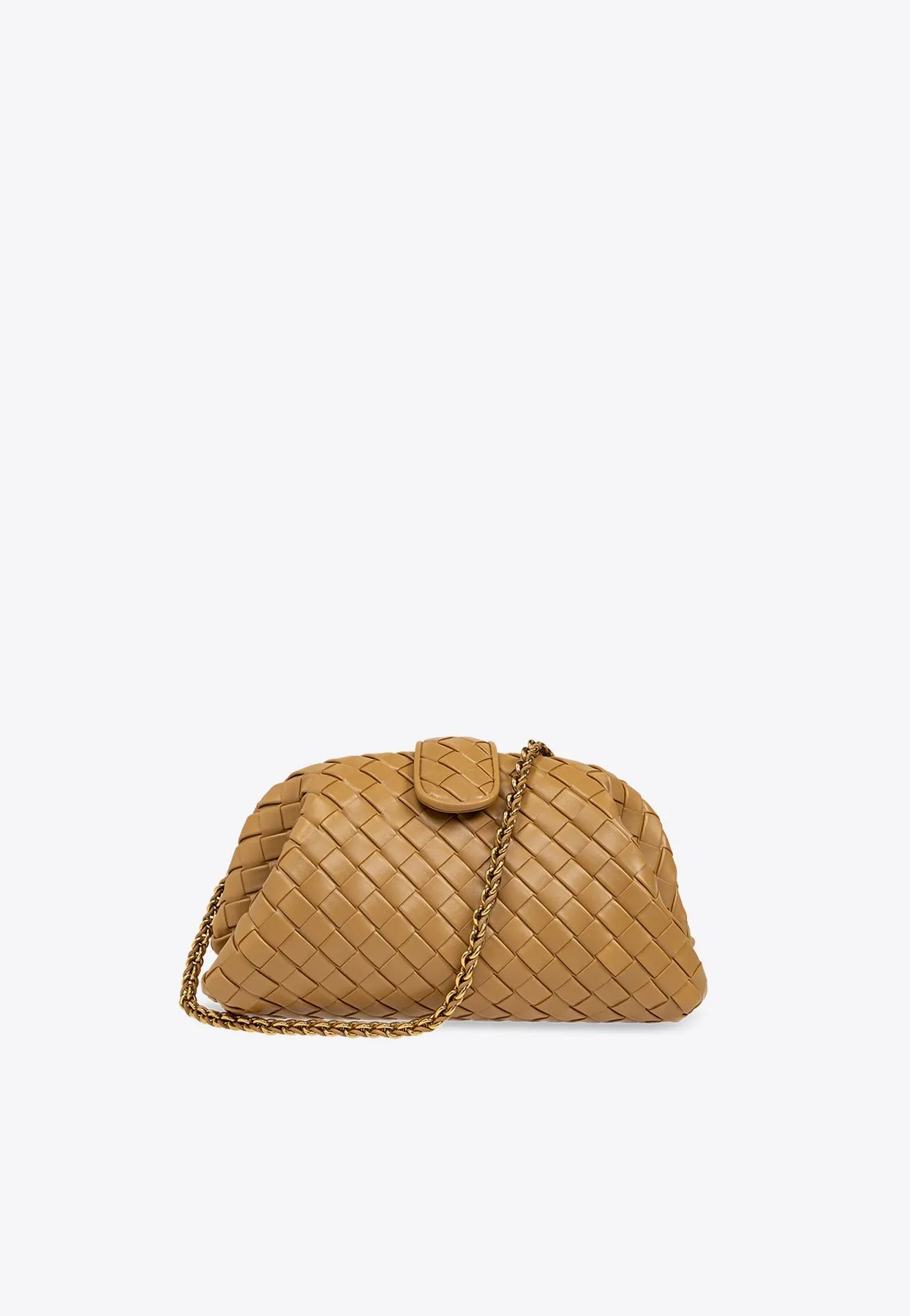 Medium Lauren 1980 Intrecciato Leather Clutch