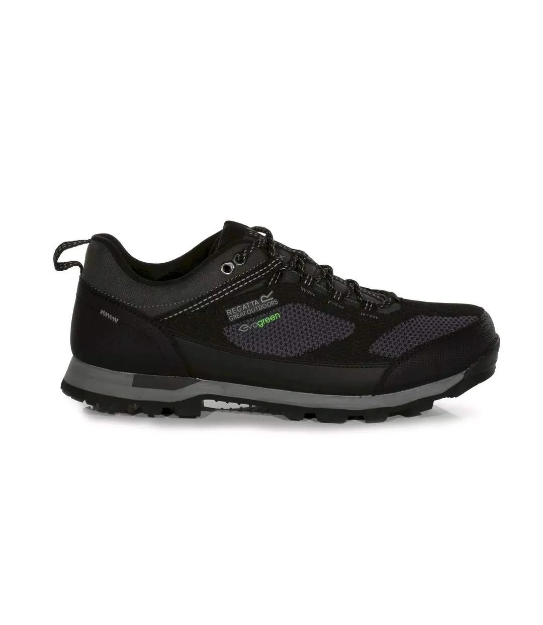 Mens blackthorn evo walking shoes black/dark steel Regatta