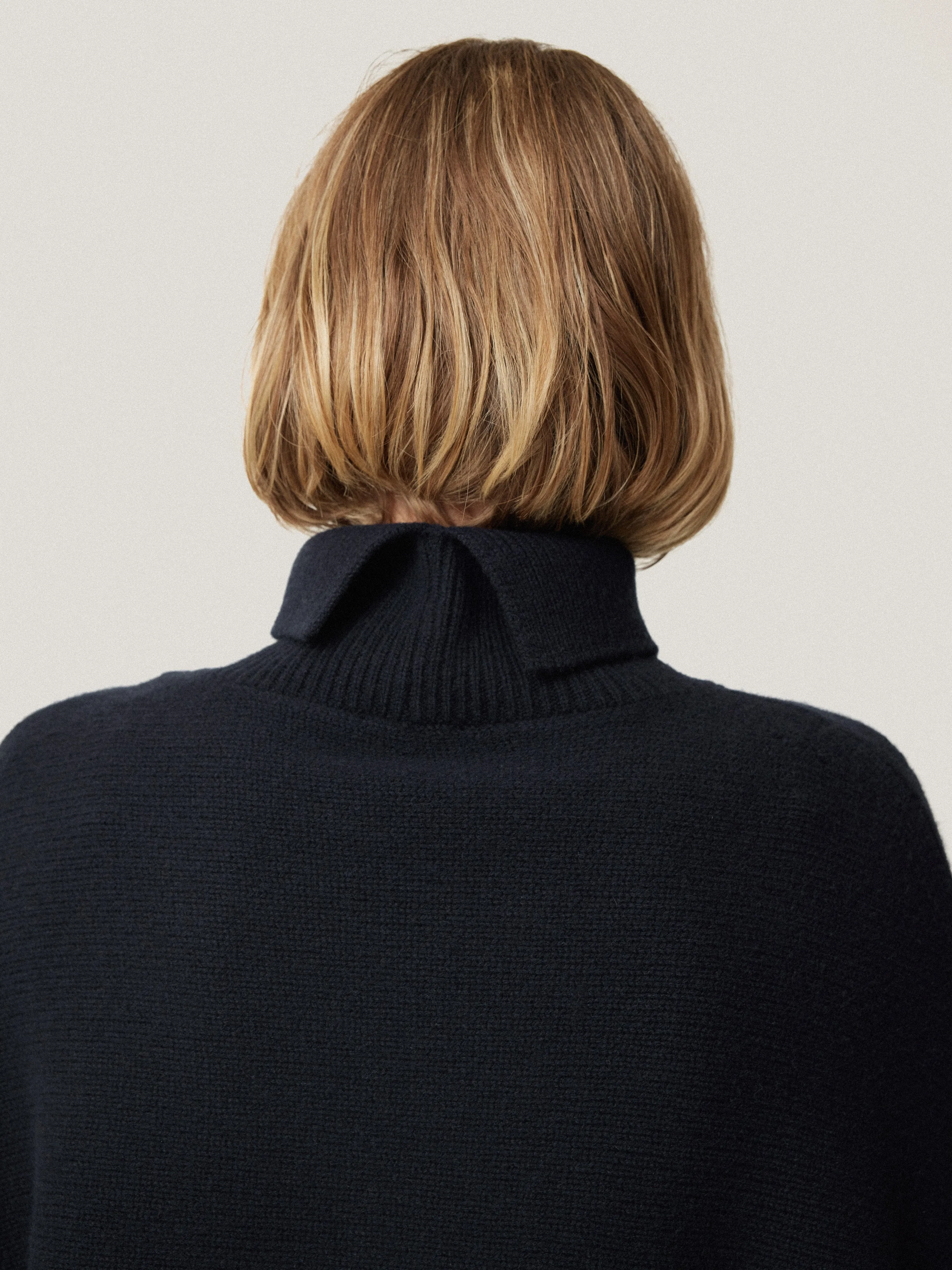 Merino Poncho Jumper | Navy