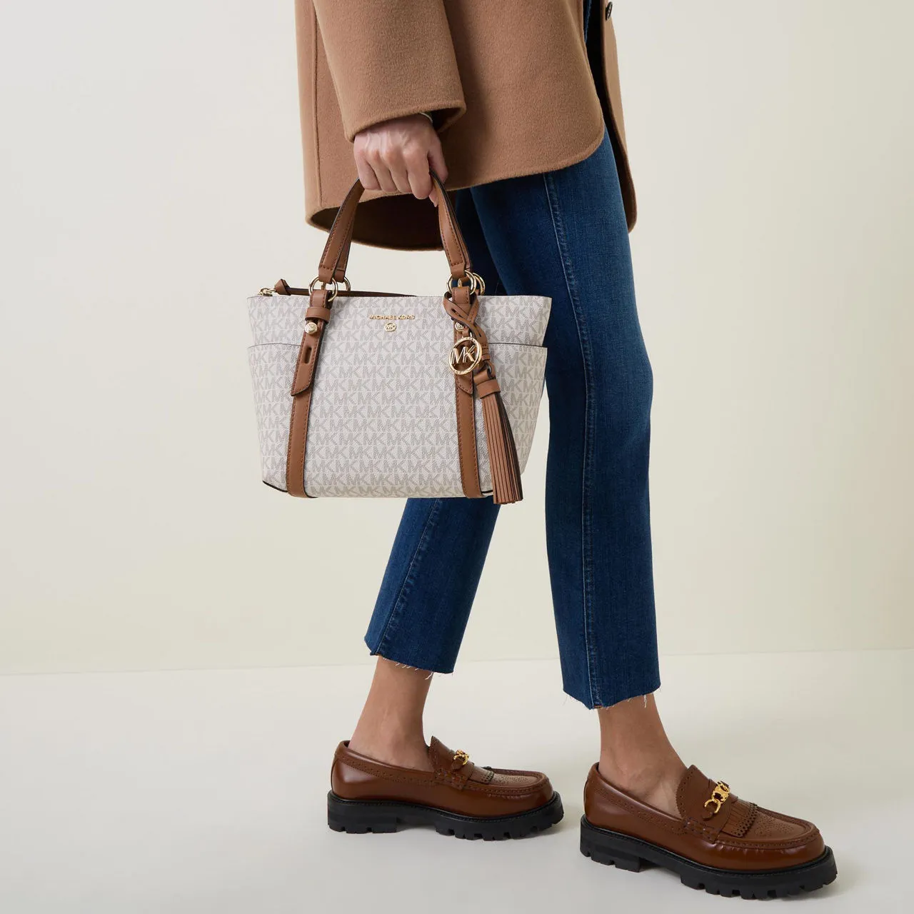 MICHAEL MICHAEL KORS Sullivan Small Tote Bag - Vanilla Acorn